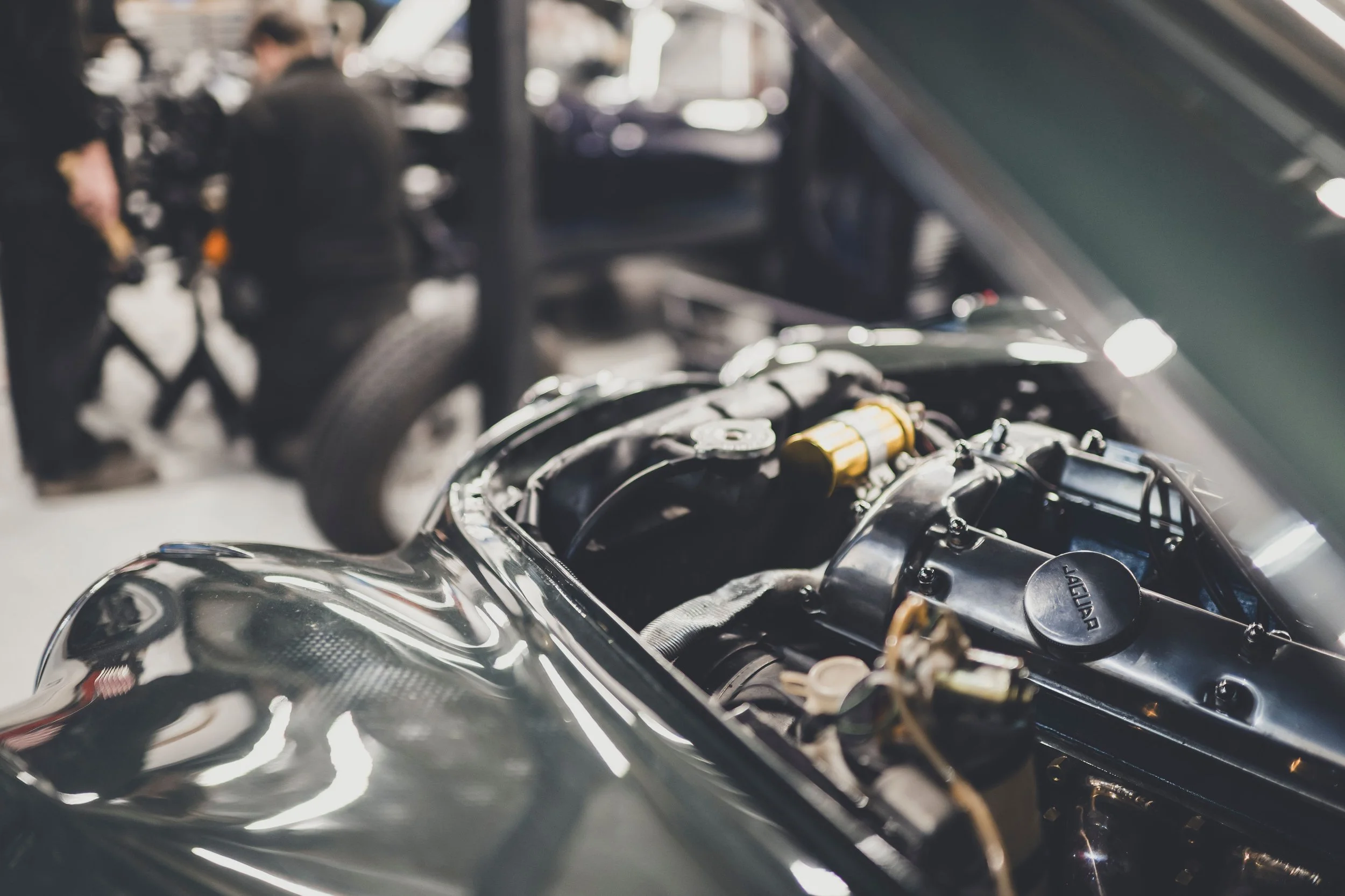 Detail of restored brightwork